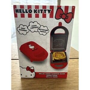 Hello Kitty Grilled Cheese Sandwich Maker Red Non Stick Cast Aluminum Plate